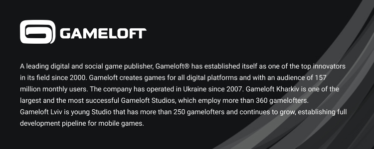 Gameloft — вакансия в UI Artist